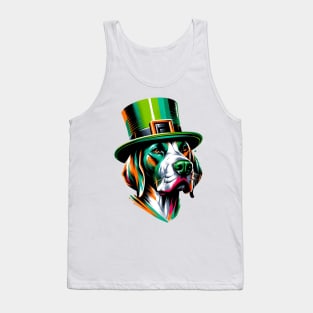 Portuguese Pointer Ready for Saint Patrick's Day Fun Tank Top